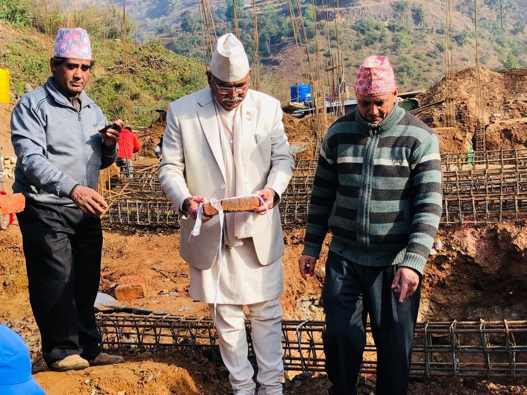 नमोबुद्ध–५ मा २ महिनामा सक्नेगरी वडा र स्वास्थ्य भवन एकैसाथ शिलान्यास