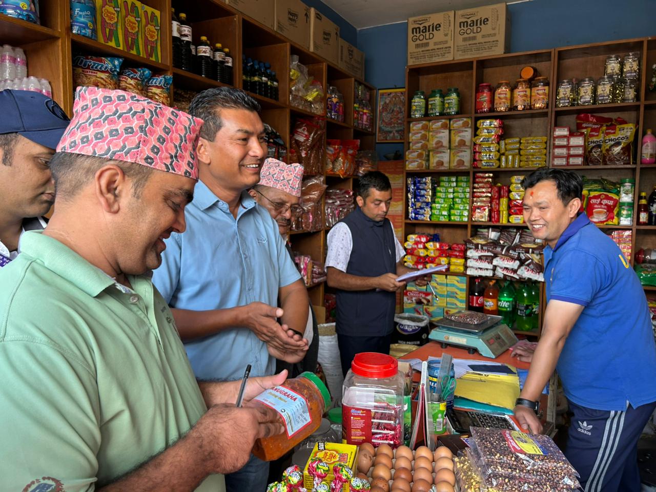 विपद र चाडपर्व लक्षित गर्दै बनेपा र पनौतीमा बजार अनुगमन